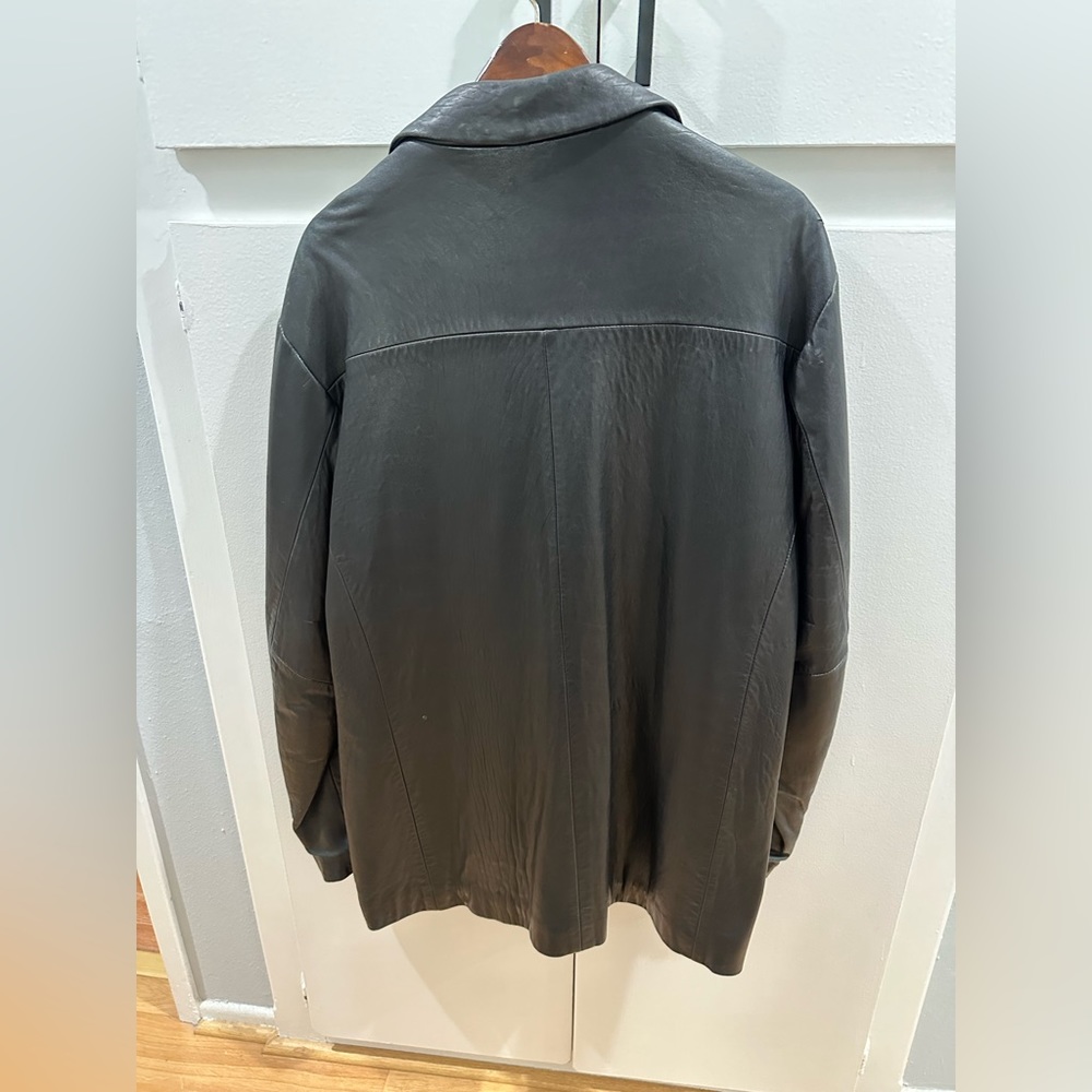 Kenneth Cole Reaction black Leather Jacket - Picture 2 of 11